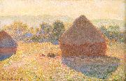 Claude Monet Meules, milieu du jour oil painting